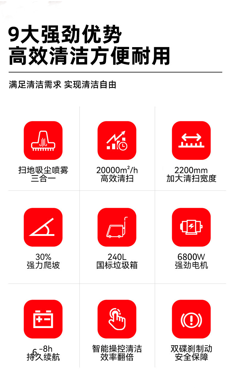 鼎洁盛世驾驶式扫地车工厂园区景区公园道路清扫车DJ2200GTH4L55