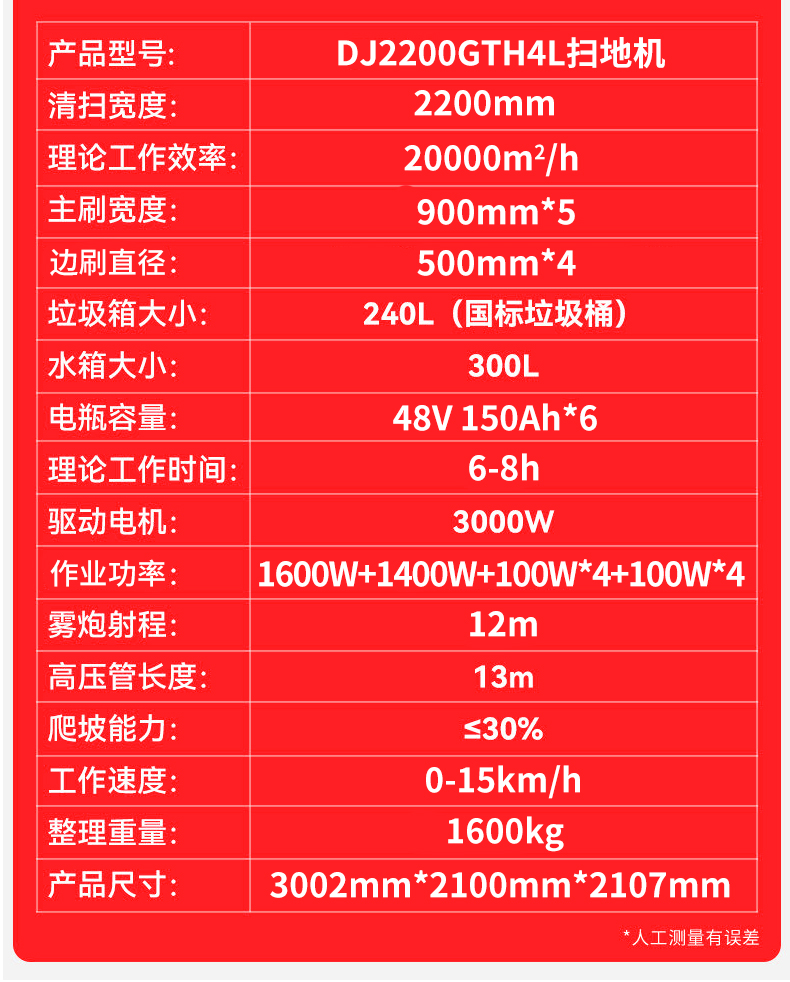 鼎洁盛世驾驶式扫地车工厂园区景区公园道路清扫车DJ2200GTH4L55